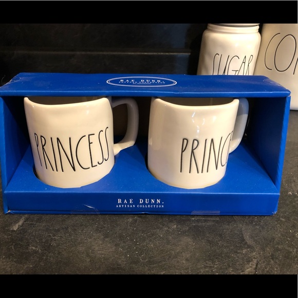 Rae Dunn Other - Rae Dunn PRINCE & PRINCESS Mug Set